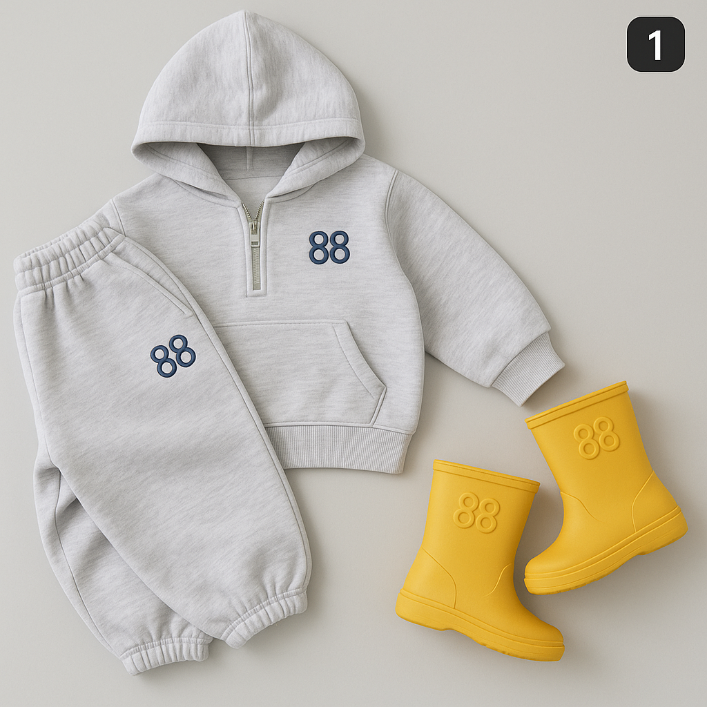 Cozy Knit Sweater Set for Kids - Perfect for Layering - X00136 - Image 4