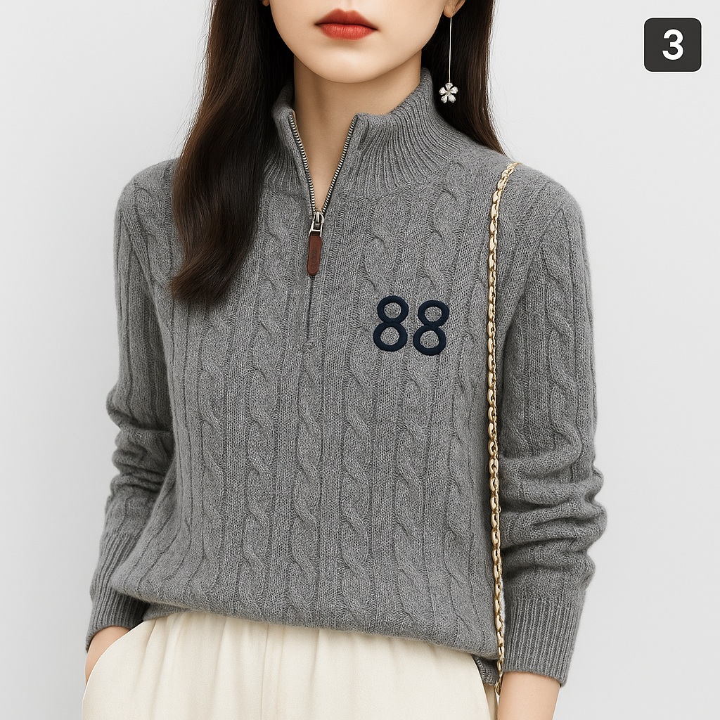 Traditional Women Half Zipper - X00091 - Image 3