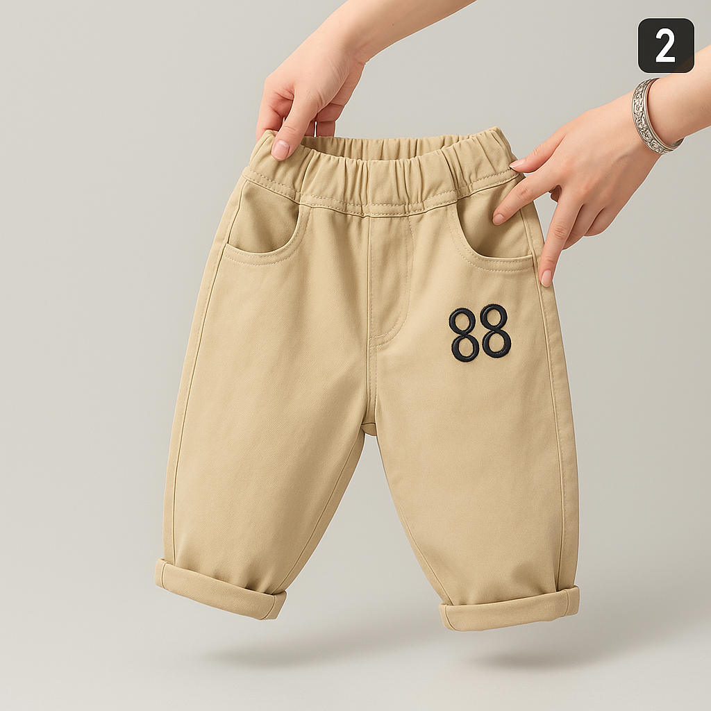 Stylish Kids' Casual Pants - Comfortable Fit - X00135 - Image 2