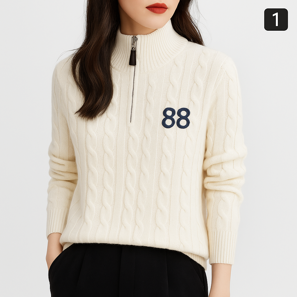 Traditional Women Half Zipper - X00091 - Image 2