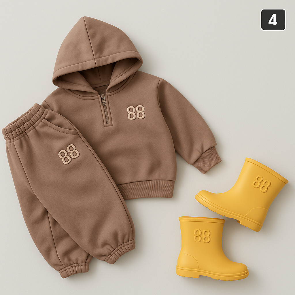 Cozy Knit Sweater Set for Kids - Perfect for Layering - X00136 - Image 3