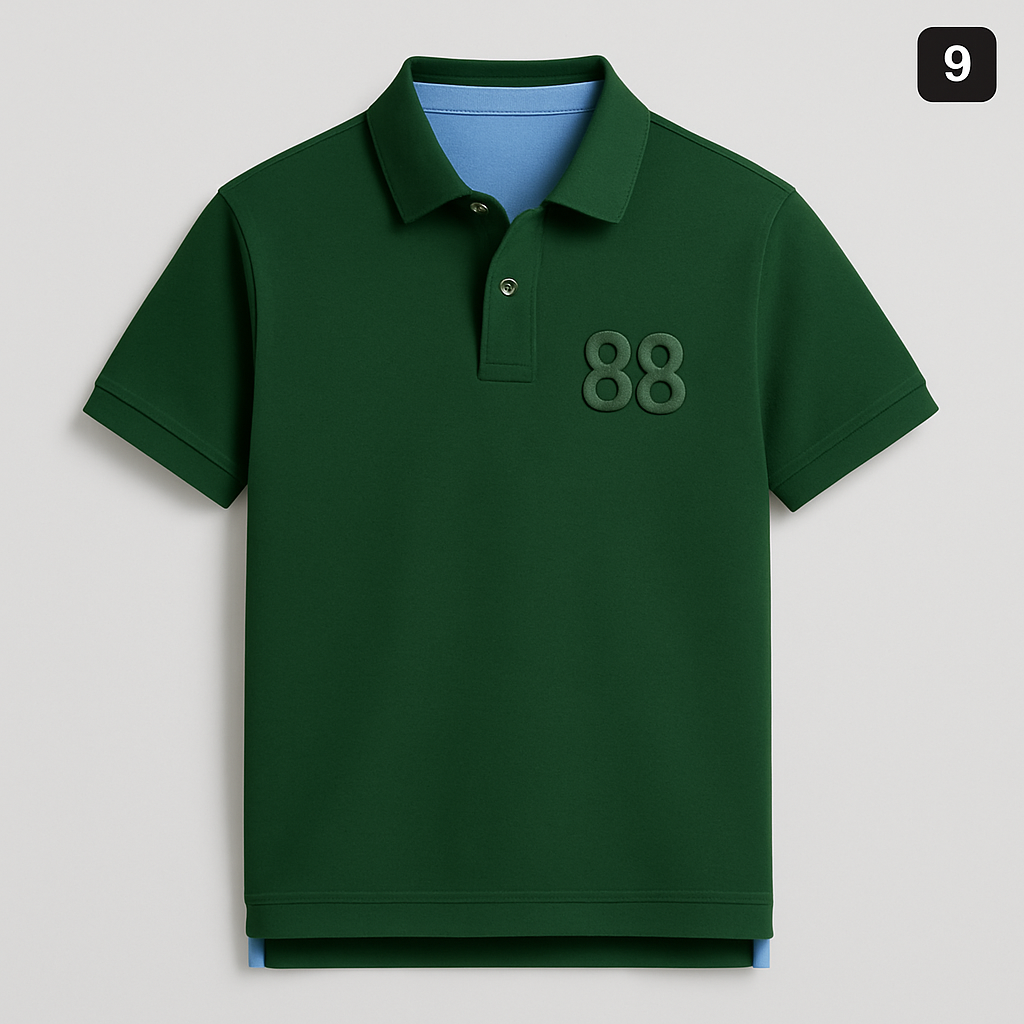 Comfortable Preppy Polo T-Shirt - X00070 - Image 8
