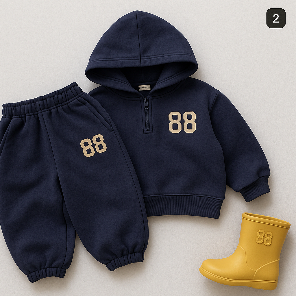 Cozy Knit Sweater Set for Kids - Perfect for Layering - X00136 - Image 1