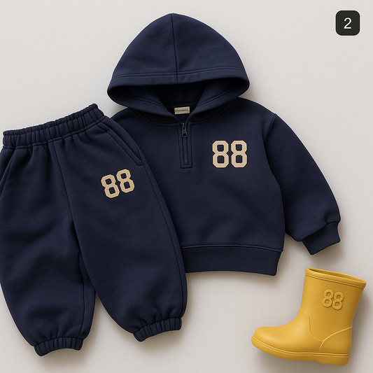 Cozy Knit Sweater Set for Kids - Perfect for Layering - X00136 - Image 1