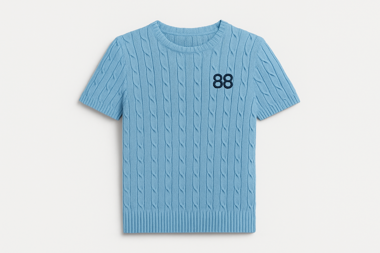 Cotton Short-Sleeve Sweater for Women - X00008 - Image 5