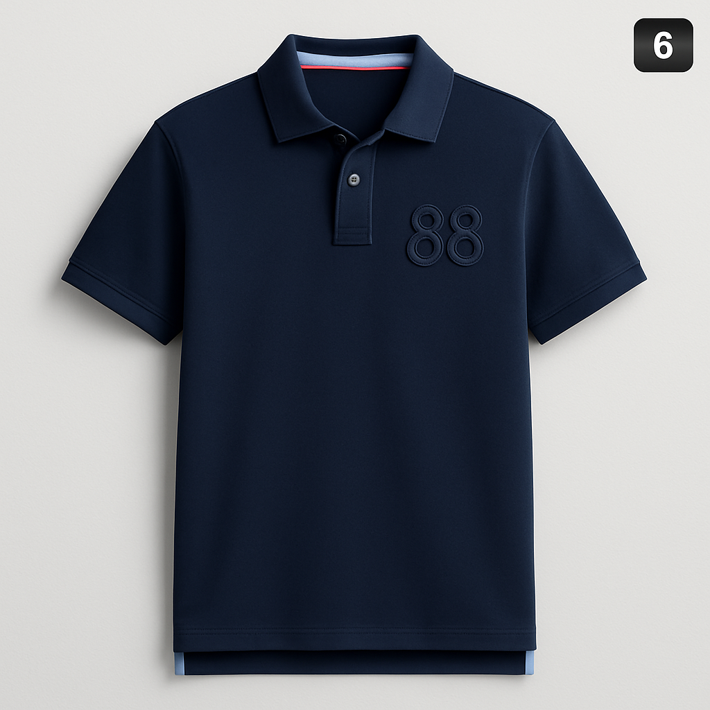 Comfortable Preppy Polo T-Shirt - X00070 - Image 3