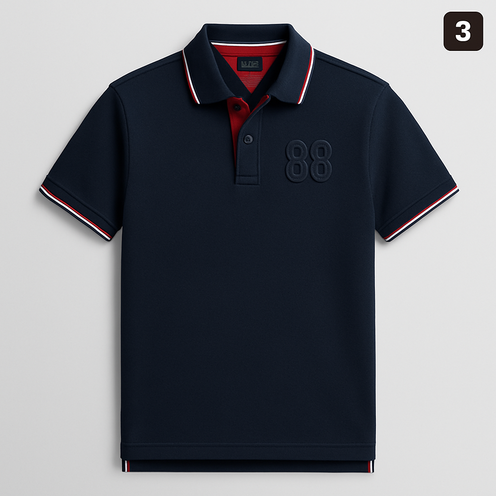 Comfortable Preppy Polo T-Shirt - X00070 - Image 6