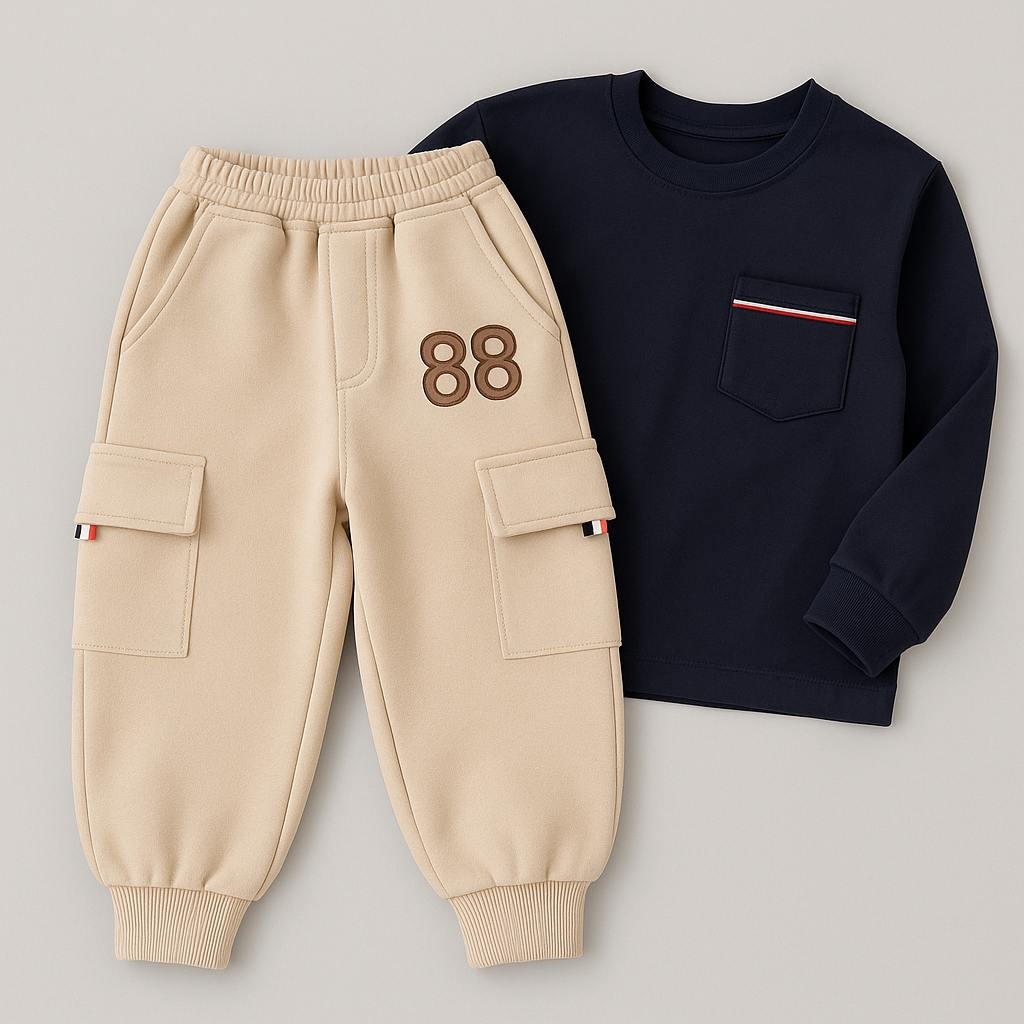 Stylish Kids' Casual Pants - Comfortable Fit - X00135 - Image 1