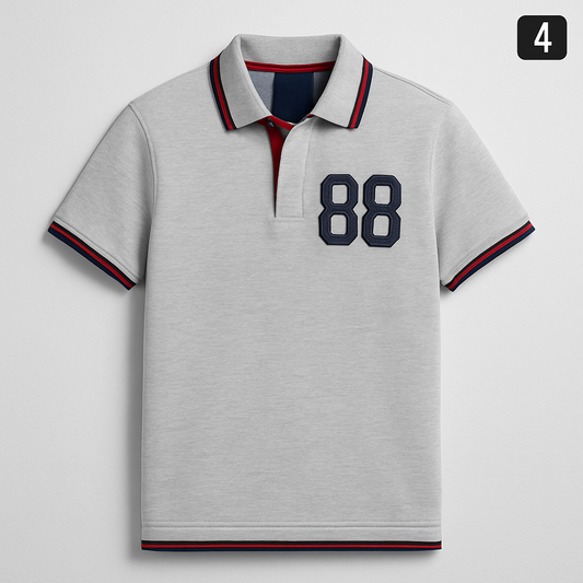 Comfortable Preppy Polo T-Shirt - X00070 - Image 1
