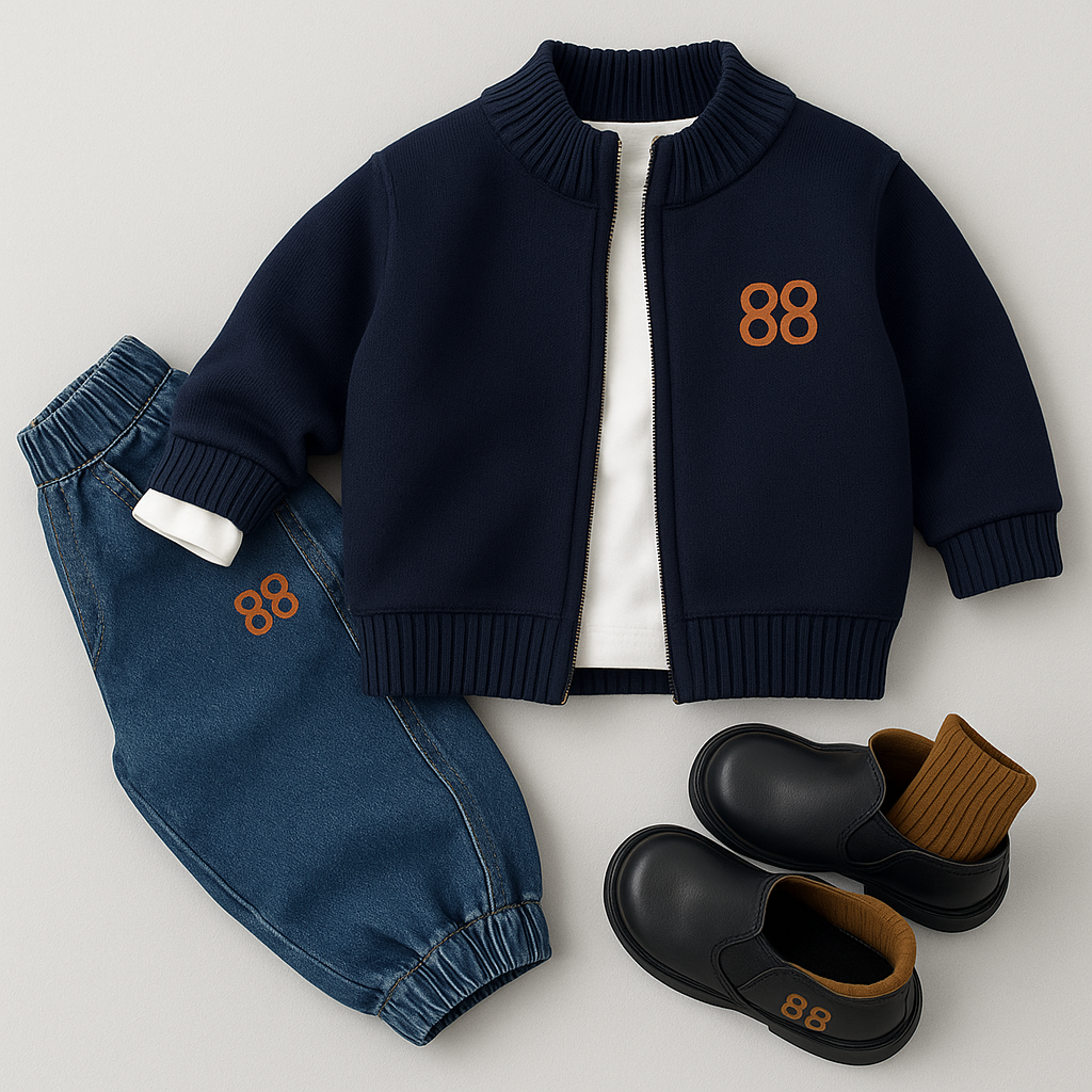 Stylish Kids' Lightweight Jacket - Perfect for All Seasons - X00134 - Image 2